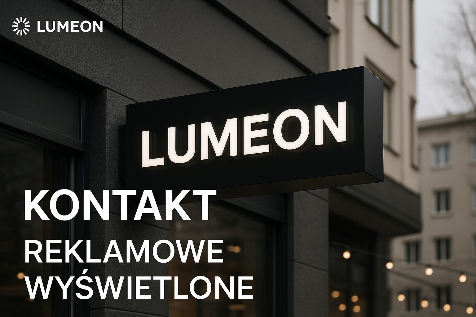 Lumeon - producent kasetonów reklamowych LED w Warszawie